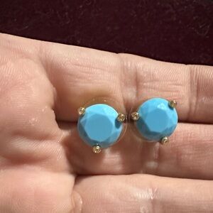 Kate Spade Blue and Gold Stud Earrings
